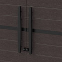 Armoire de rangement en résine marron - H.178cm – DURAMAX