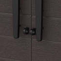 Armoire de rangement en résine marron - H.178cm – DURAMAX