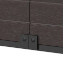 Armoire de rangement en résine marron - H.178cm – DURAMAX