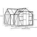 Serre de jardin orangerie Sirius 13m² en aluminium anodisé et vitrage en verre - Vitavia