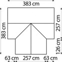 Serre de jardin orangerie Sirius 13m² en aluminium émeraude et vitrage en verre - Vitavia