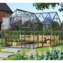 Serre de jardin orangerie Sirius 13m² en aluminium noir et vitrage en verre - Vitavia