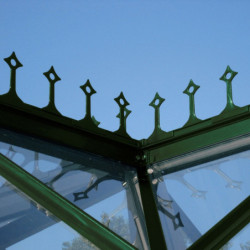 Crête de faîtage émeraude pour les serres de jardin Sirius - Vitavia