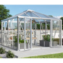 Serre Fortuna 10,2m² en aluminium anodisé et vitrage combiné - Vitavia