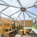 Serre Fortuna 10,2m² en aluminium anodisé et vitrage combiné - Vitavia