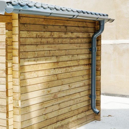 Kit gouttières anthracite - pack prêt à la pose pour abri 12m² et 16m² Penty Gardy Shelter
