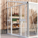 Kit de porte supplémentaire en alu blanc pour les serres de jardin Athena - Vitavia
