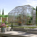 Serre de jardin Jupiter 6,7m² en alu anodisé et polycarbonate 4mm - Vitavia