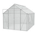Serre de jardin Jupiter 9,9m² en alu anodisé et polycarbonate 4mm - Vitavia