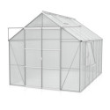 Serre de jardin Jupiter 9,9m² en alu anodisé et polycarbonate 6mm - Vitavia