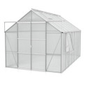 Serre de jardin Jupiter 11,5m² en alu anodisé et polycarbonate 6mm - Vitavia