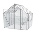 Serre de jardin Jupiter 6,7m² en alu anodisé et verre de sécurité 3mm - Vitavia