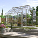 Serre de jardin Jupiter 8,3m² en alu anodisé et verre de sécurité 3mm - Vitavia