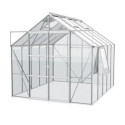 Serre de jardin Jupiter 8,3m² en alu anodisé et verre de sécurité 3mm - Vitavia