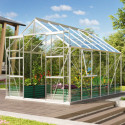Serre de jardin Jupiter 9,9m² en alu anodisé et verre de sécurité 3mm - Vitavia