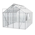 Serre de jardin Jupiter 9,9m² en alu anodisé et verre de sécurité 3mm - Vitavia