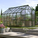 Serre de jardin Jupiter 9,9m² en alu émeraude et polycarbonate 4mm - Vitavia