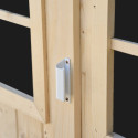 Abri 6,16m² en bois massif 28mm avec toiture en plaques ondulées HABRITA