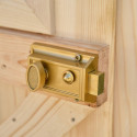 Abri 6,16m² en bois massif 28mm avec toiture en plaques ondulées HABRITA