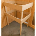 Sauna traditionnel d’angle Mia Plug &Play - 4 places - poêle 9KW ctrl externe - couronne - porte éco d'énergie Woodfeeling
