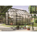 Serre de jardin Jupiter 9,9m² en alu noir et polycarbonate 4mm - Vitavia