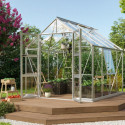 Serre de jardin Olymp 6,7m² en alu anodisé et verre de sécurité 3mm - Vitavia