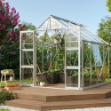 Serre de jardin Olymp 6,7m² en alu anodisé et verre de sécurité 3mm - Vitavia