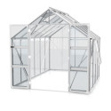 Serre de jardin Olymp 6,7m² en alu anodisé et verre de sécurité 3mm - Vitavia