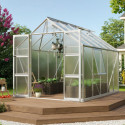 Serre de jardin Olymp 8,3m² en alu anodisé et polycarbonate 6mm - Vitavia