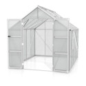 Serre de jardin Olymp 8,3m² en alu anodisé et polycarbonate 6mm - Vitavia