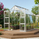 Serre de jardin Olymp 8,3m² en alu anodisé et verre de sécurité 3mm - Vitavia