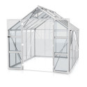 Serre de jardin Olymp 8,3m² en alu anodisé et verre de sécurité 3mm - Vitavia