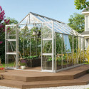 Serre de jardin Olymp 9,9m² en alu anodisé et verre de sécurité 3mm - Vitavia