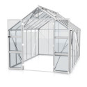 Serre de jardin Olymp 9,9m² en alu anodisé et verre de sécurité 3mm - Vitavia