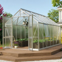 Serre de jardin Olymp 11,5m² en alu anodisé et polycarbonate 4mm - Vitavia