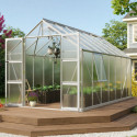 Serre de jardin Olymp 11,5m² en alu anodisé et polycarbonate 4mm - Vitavia