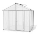 Serre de jardin Zeus Comfort 6,2m² en alu anodisé et polycarbonate 10mm - Vitavia