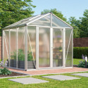 Serre de jardin Zeus Comfort 6,2m² en alu anodisé et polycarbonate 16mm - Vitavia