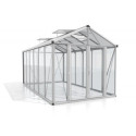 Serre de jardin Zeus Comfort 11,9m² en alu anodisé et vitrage combiné - Vitavia