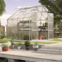 Serre de jardin Uranus 6,7m² en alu anodisé et panneaux de PC 4mm - Vitavia