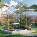 Serre de jardin Uranus 6,7m² en alu anodisé et verre de sécurité 3mm - Vitavia