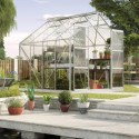 Serre de jardin Uranus 6,7m² en alu anodisé et verre de sécurité 3mm - Vitavia