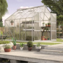 Serre de jardin Uranus 8,3m² en alu anodisé et panneaux de PC 4mm - Vitavia