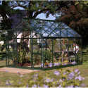 Serre de jardin Uranus 8,3m² en alu émeraude et verre de sécurité 3mm - Vitavia