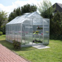 Serre de jardin Uranus 9,9m² en alu anodisé et panneaux de PC 4mm - Vitavia