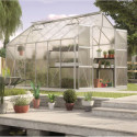 Serre de jardin Uranus 9,9m² en alu anodisé et panneaux de PC 6mm - Vitavia