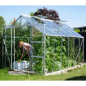 Serre de jardin Uranus 9,9m² en alu anodisé et verre de sécurité 3mm - Vitavia