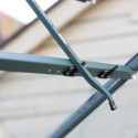 Serre de jardin Uranus 9,9m² en alu émeraude et verre de sécurité 3mm - Vitavia