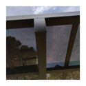 Carport 2 poteaux 15m² en aluminium et polycarbonate transparent FALCON - X-METAL