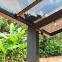 Carport 2 poteaux 15m² en aluminium et polycarbonate transparent FALCON - X-METAL